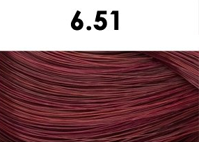 Oxidační krémová barva na vlasy s arganovým olejem a keratinem - BHEYSÉ - HAIR COLOR 100 ml Odstín: 6.51 DARK SCARLET RED BLONDE