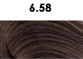 Oxidační krémová barva na vlasy s arganovým olejem a keratinem - BHEYSÉ - HAIR COLOR 100 ml Odstín: 6.58 DARK CHOCOLATE BLONDE