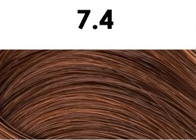 Oxidační krémová barva na vlasy s arganovým olejem a keratinem - BHEYSÉ - HAIR COLOR 100 ml Odstín: 7.4 COPPER BLONDE