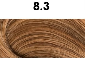 Oxidační krémová barva na vlasy s arganovým olejem a keratinem - BHEYSÉ - HAIR COLOR 100 ml Odstín: 8.3 LIGHT GOLDEN BLONDE