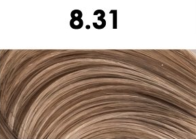 Oxidační krémová barva na vlasy s arganovým olejem a keratinem - BHEYSÉ - HAIR COLOR 100 ml Odstín: 8.31 LIGHT SANDY BLONDE