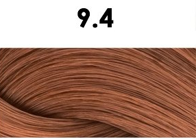 Oxidační krémová barva na vlasy s arganovým olejem a keratinem - BHEYSÉ - HAIR COLOR 100 ml Odstín: 9.4 VERY LIGHT COPPER BLONDE