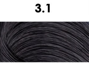 Oxidační krémová barva na vlasy s arganovým olejem a keratinem - BHEYSÉ - HAIR COLOR 100 ml Odstín: 3.1 BLUE DARK BROWN