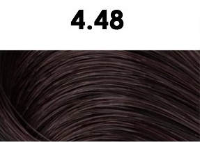Oxidační krémová barva na vlasy s arganovým olejem a keratinem - BHEYSÉ - HAIR COLOR 100 ml Odstín: 4.48 TOBACCO BROWN