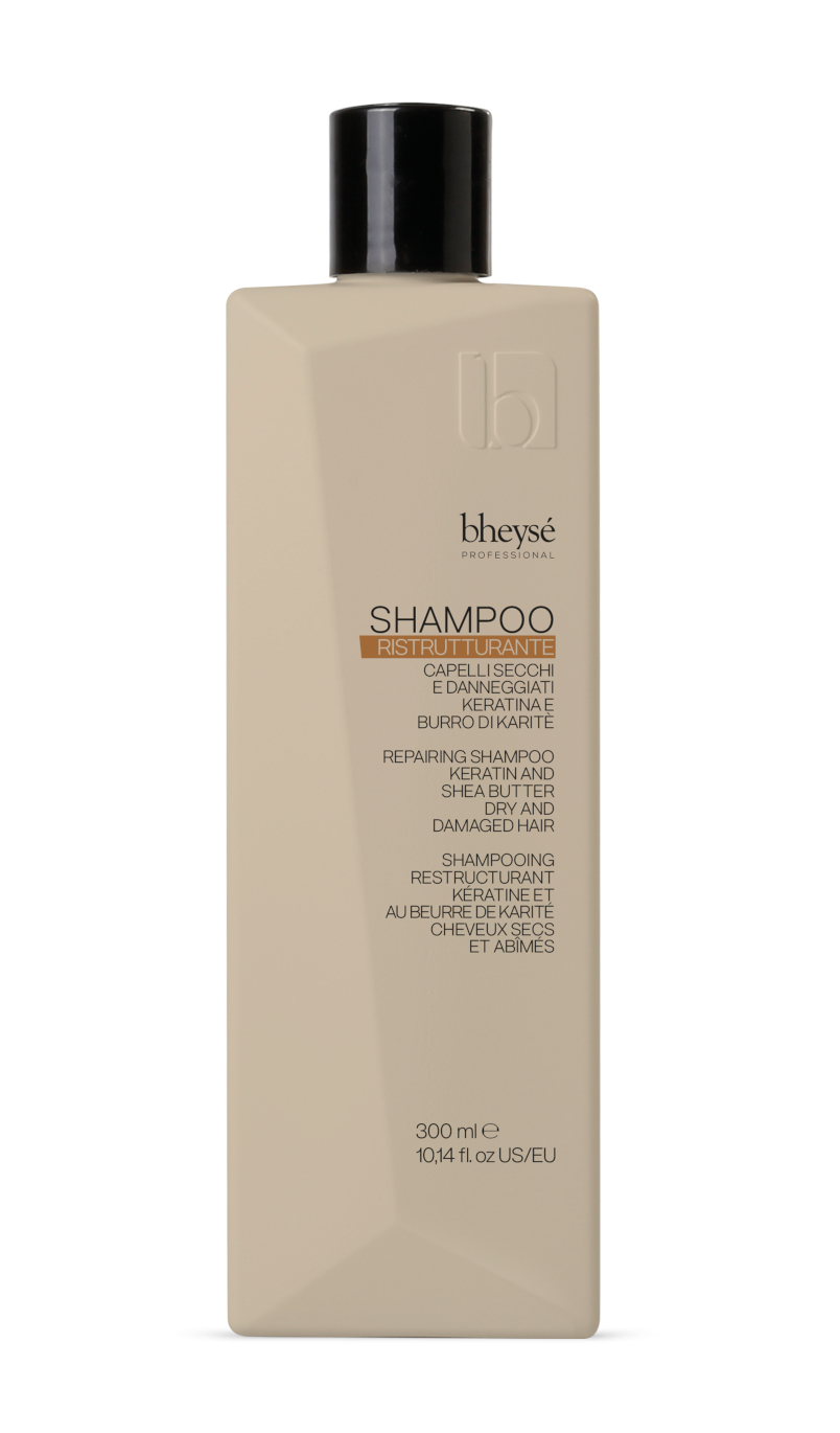 Restrukturační šampon s keratinem a bambuckým máslem - BHEYSE - REPAIRING SHAMPOO 300 ml