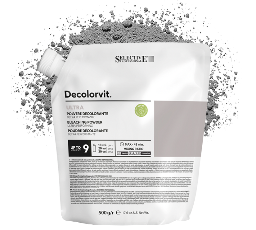 DECOLORVIT ULTRA 500g - Melírovací/odbarvovací prášek s vysokou silou zesvětlování, až o 9 tónů