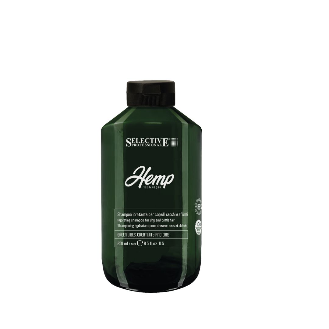 Hydratační šampon pro suché a lámavé vlasy - HEMP 100% vegan - SHAMPOO 250 ml