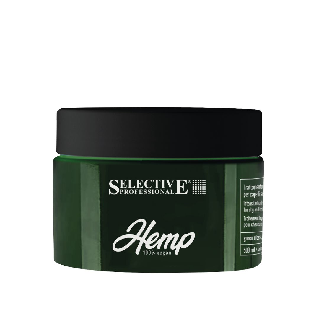 Selective Professional Intenzivní hydratační maska pro suché a lámavé vlasy - HEMP 100% vegan - MASK 500 ml