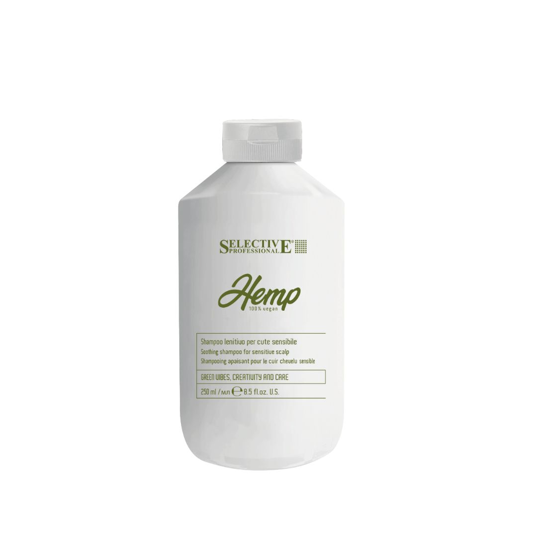 Selective Professional Jemný šampon pro citlivou pokožku hlavy -  HEMP 100% vegan - SHAMPOO LENITIVE 250 ml