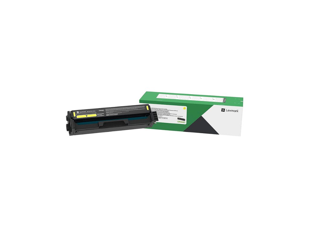 Lexmark C332HY0 Yellow High Capacity Return Program Toner Cartridge Original 18642 1