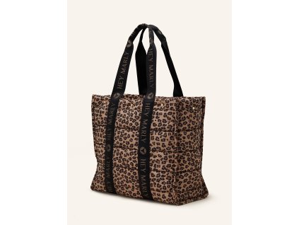 HEY MARLY shopper BEST BUDDY zvířecí vzor zip ramenní popruh 35x50x17cm
