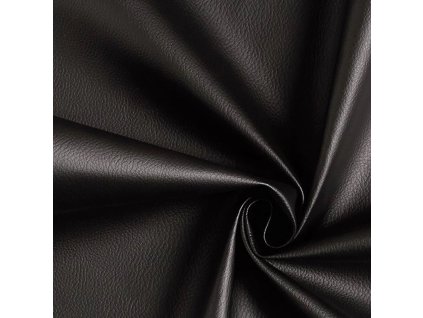 Imitace Kůže Černá 140 cm – Metráž, Robustní, PVC/Polyester