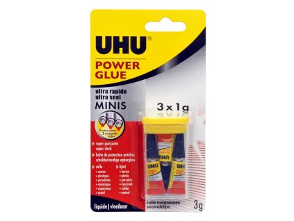 UHU Super Minis Sekundové lepidlo 3 x 1g