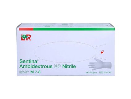 Sentina Oboustranné nitrilové rukavice pudrfree velikost M (7-8)