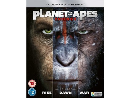 Planeta opic Trilogie 4K UHD Blu-ray anglický jazyk