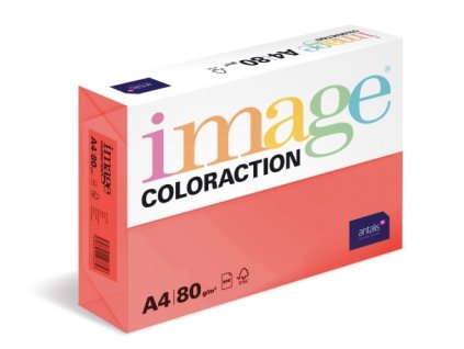 Coloraction Kancelářský papír A4 80 g/m² červená 500 archů