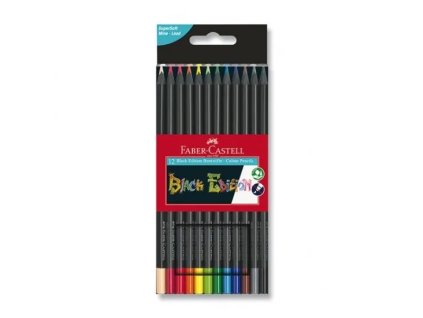 Faber Castell Pastelky Black Edition trojhranné 12 ks 3,3 mm