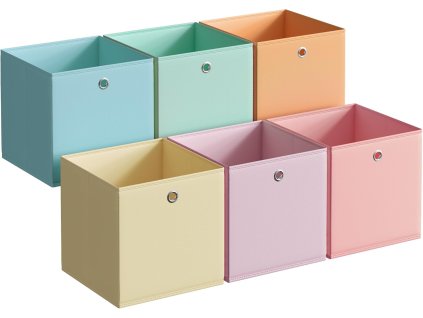 SONGMICS Sada 6 skládacích úložných boxů 30 x 30 x 30 cm
