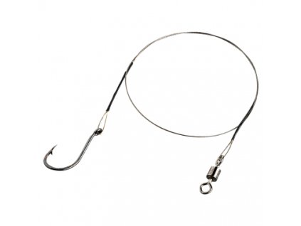 kogha steel leader single hook rig predator