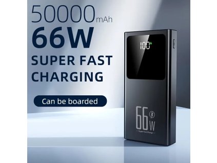 Hinne powerbanka 50000 mAh 66W černá