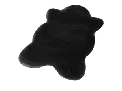 Kožešinový koberec Deluxe 60x90 cm černý
