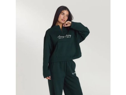 1ForestGreenQuarterZip Aisha