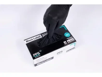 Wegwerphandschoenen S nitril 100 stuks zwart 03800501874097