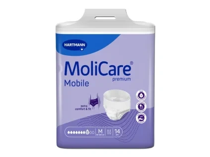 MoliCare Premium Mobile 8 kapek natahovací kalhotky M 14 ks