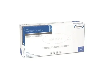 MaiMed Solution PF modré nitrilové rukavice L 200 ks