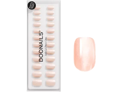 doonails kuenstliche naegel soft gel press ons glass nude