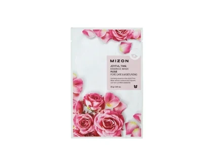 Mizon Joyful Time Essence Mask Rose pleťová maska s růží 23 g