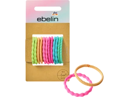 ebelin haargummis gerafft farb mix