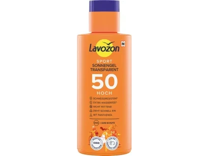 LAVOZON Sport opalovací gel SPF 50 extra voděodolný 150 ml