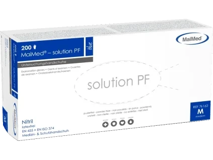 maimed nitrilhandschuhe solution pf nitril blau m 1 original