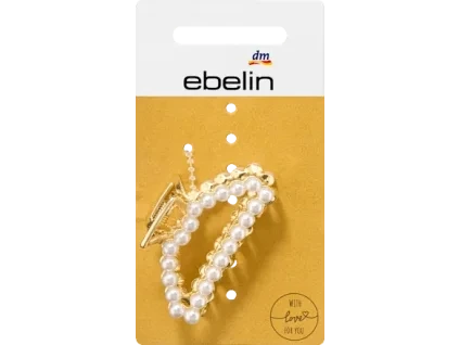 ebelin haarklammer mit perlen gold optik