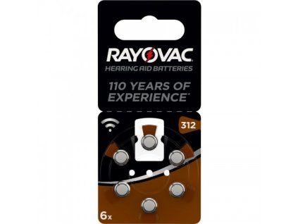 baterie do naslouchadel varta rayovac 312 blistr 6ks