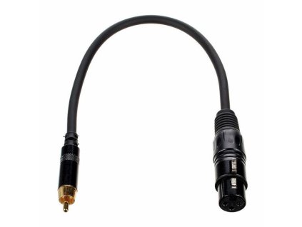 pro snake TPA 1003 FR adaptérový kabel XLR F na RCA M 0.3m