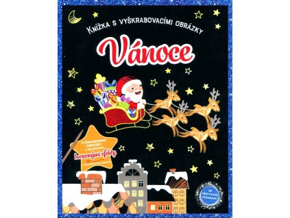 Vánoční knížka vyškrabovací obrázky pro děti