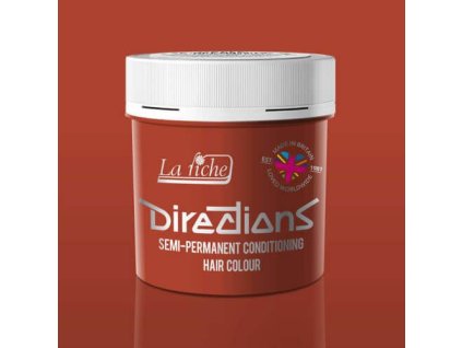 Directions barva na vlasy Flame oranžovočervená 88ml polopermanentní