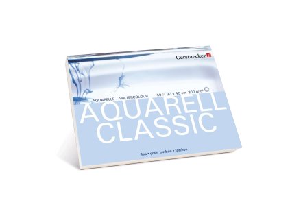GERSTAECKER+AQUARELL+CLASSIC+Aquarellkarton,+rau