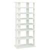 Costway Patented 7 Tier Double Rows Shoe Rack Vertical Wooden Shoe Storage Organizer Rustic White a96e8f5d 62b5 431b bd64 b971f6995d96.a70c510959af8acb0c93bd8494e112db