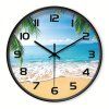 Beduke nástěnné hodiny pláž Praslin 28 cm s tichým chodem