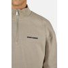 Pegador Logo Oversized Half Zip Bavlněný svetr Washed Flint Grey L