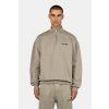 Pegador Logo Oversized Half Zip Bavlněný svetr Washed Flint Grey L
