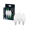3x svickova led zarovka matna e14 49w classic b studena bila 4058075595484 920482