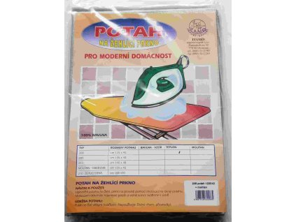 Potah žehlícího prkna 123x42cm s molitanem teflon