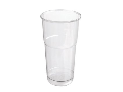 Jednorázové kelímky - recykl.,průhledné,500ml,50ks