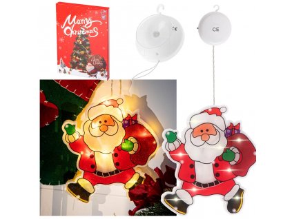 LED závěsná světla Vánoční dekorace Santa s dárky