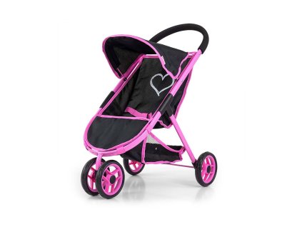 Dětský golfový kočárek pro panenky Milly Mally Susie Prestige Black