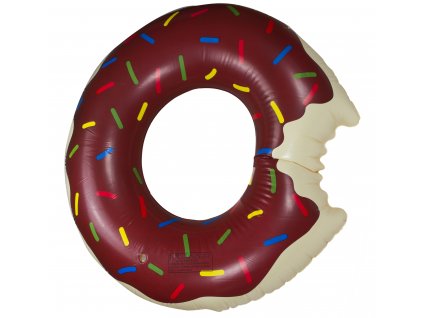 Nafukovací kolo Donut 110 cm hnědé